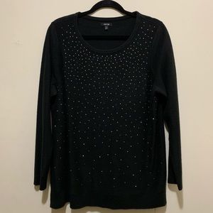 Apt. 9 Scoop Neck Sweater w/ Sparkling Accents